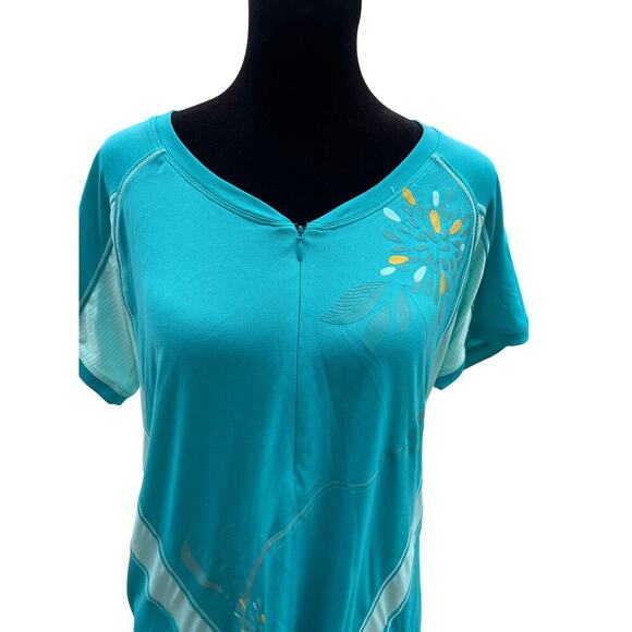 The North Face activewear quarter-zip short sleeve T-shirt, women's size XL - Picture 1 of 12